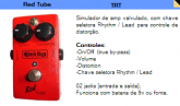 Pedal ( Red Tube) Power Distortion com Chave