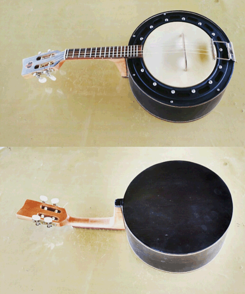 Banjo Luthier Ebano Elétrico Caixa de 9