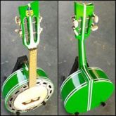 Banjo Luthier Verde Luxo Caixa de 10 Elétrico