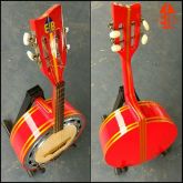 Banjo Luthier Vermelho Ferrari Caixa de 9 Elétrico