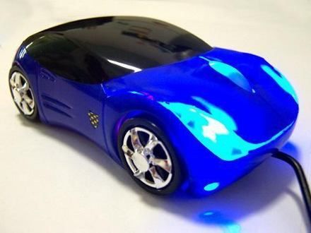 Mouse de Carro azul