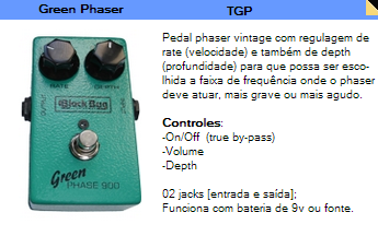 Pedal (Green Phaser 900) Phaser TGP