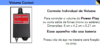 Volume Control ( controle de volume p/ fones mono ou estéreo