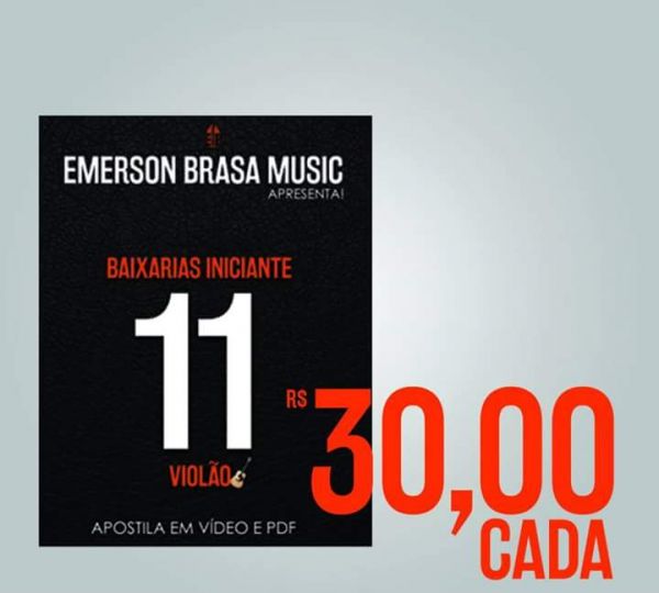 DVD - 11º Curso de Violão Baixaria Iniciante (Vídeos e PDF)