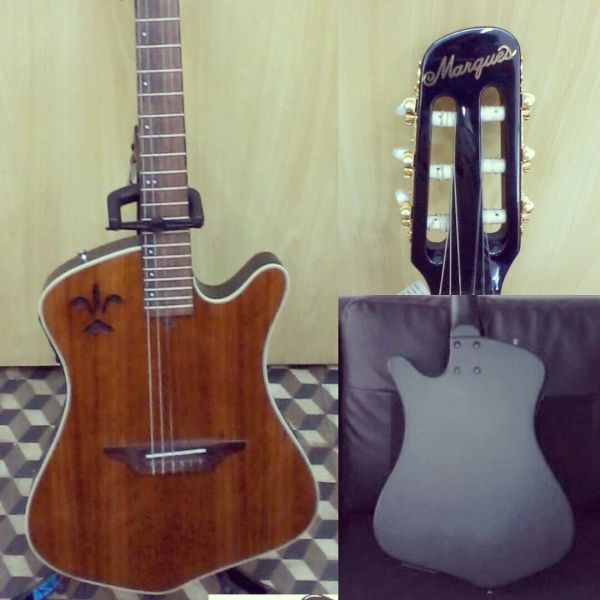 Violão Marquês Natural em Nylon c/ Afinador - NF 110