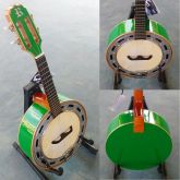 Banjo Rozini Studio Verde Caixa de 9 Elétrico Exclusivo Emerson Brasa