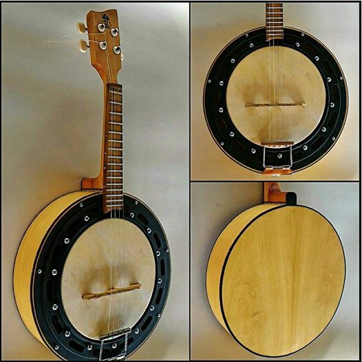 Banjo Luthier em MARFIM Caixa de 8 Elétrico