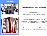 Dual Master Stage - Microfone Duplo para Acordeon DMS