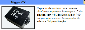 Sensor (Trigger)- Captador de Contato para baterias.